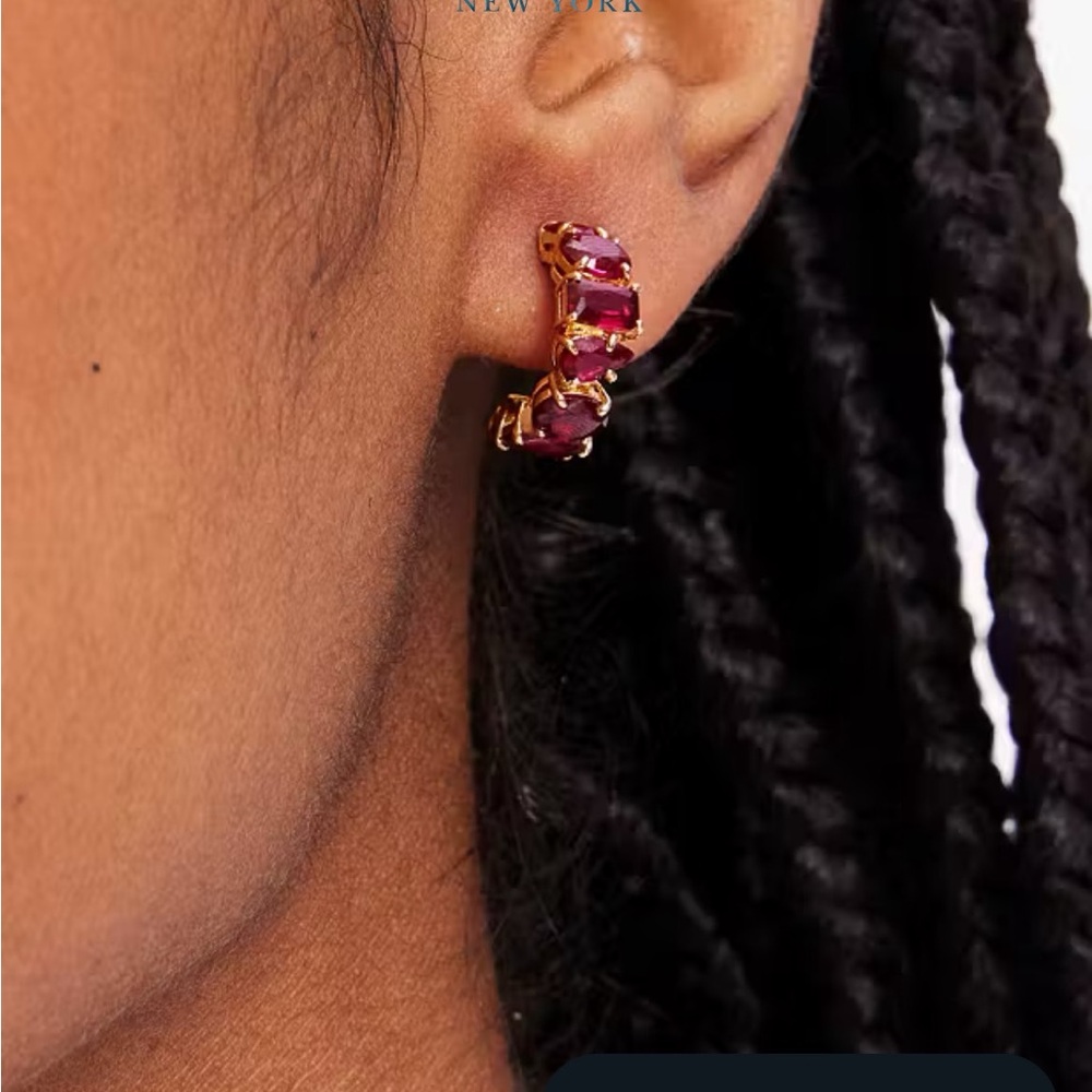 kate spade Red and Gold Earrings